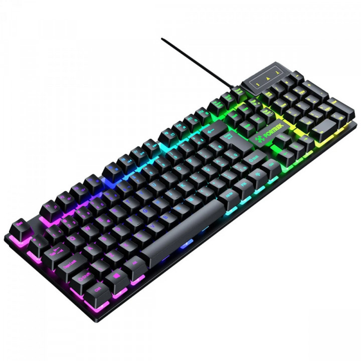 Teclado Gamer Fortrek Fearless 100, Rainbow, Membrana, Full Size, ABNT2, Preto - 84032