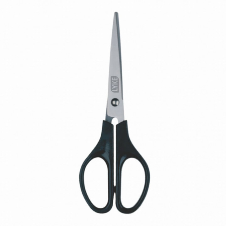 Tesoura Multiuso 17cm Lyke, UND, Aço Inox, Preto - 101864