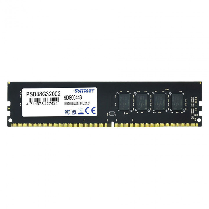Memória Patriot, 8GB, 3200MHz, DDR4, 1.2V Signature, UDIMM- PSD48G32002