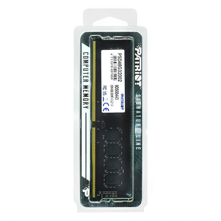 Memória Patriot, 8GB, 3200MHz, DDR4, 1.2V Signature, UDIMM- PSD48G32002