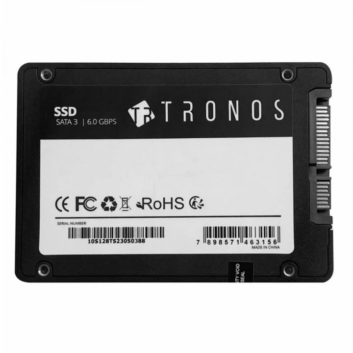 SSD Tronos, 240GB, SATA 2.5", Leitura 520MB/s, Gravação 470MB/s, Preto - TRS240G-SSD