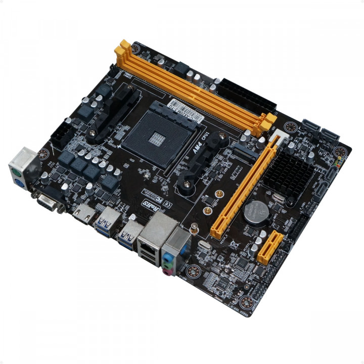 Placa Mãe BrazilPC BPC-A520M.2-TG V1.2, Chipset A520, AMD AM4, DDR4, M.2 NVME, mATX, Lan Gigabit, USB 3.0, VGA/HDMI, OEM