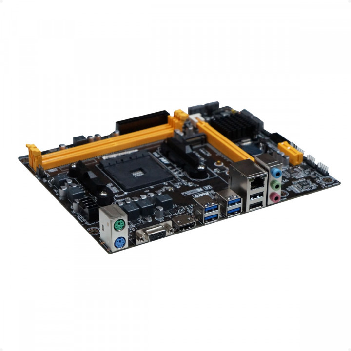 Placa Mãe BrazilPC BPC-A520M.2-TG V1.2, Chipset A520, AMD AM4, DDR4, M.2 NVME, mATX, Lan Gigabit, USB 3.0, VGA/HDMI, OEM