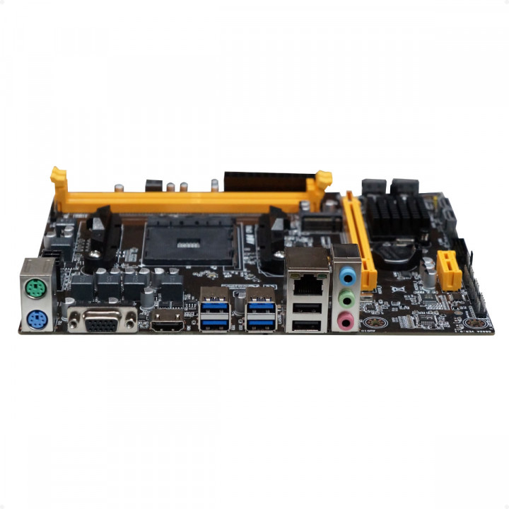 Placa Mãe BrazilPC BPC-A520M.2-TG V1.2, Chipset A520, AMD AM4, DDR4, M.2 NVME, mATX, Lan Gigabit, USB 3.0, VGA/HDMI, OEM