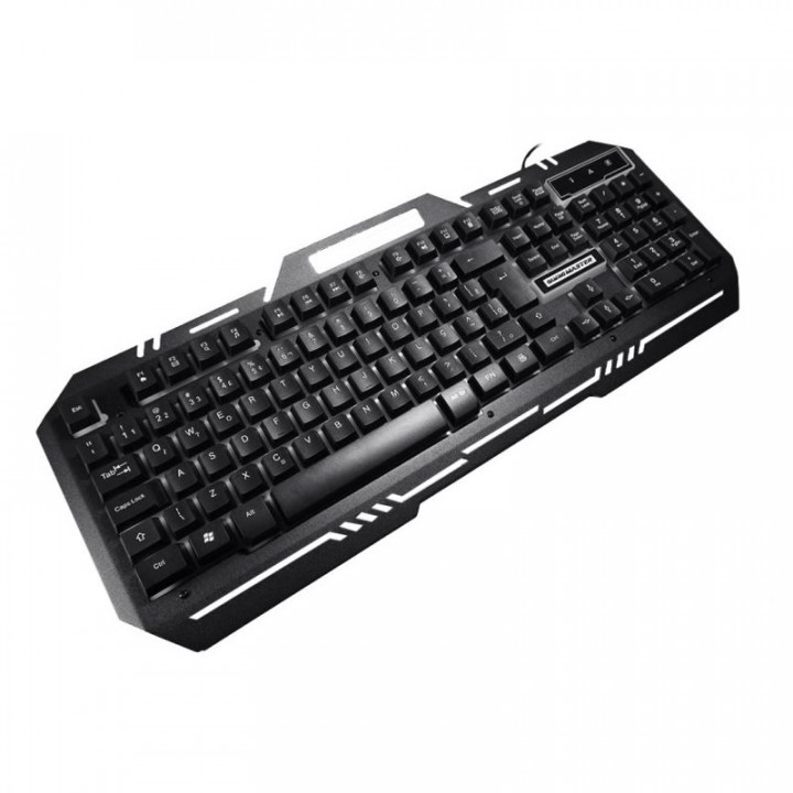 Teclado Semi Mecânico Gamer K-Mex Fusion Color KM-M712, LED 3 Cores, Preto - KMM7128U001CB0X