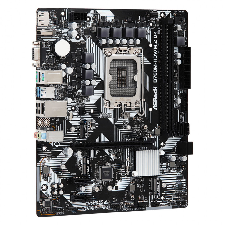Placa Mãe ASRock B760M-HDV/M.2 D4, Chipset B760, Intel LGA 1700, mATX, DDR4 - 90-MXBL40-A0UAYZ