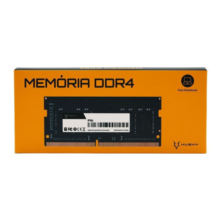 Memória Para Notebook Husky, 8GB, 2666MHz, DDR4, CL19, Preto - HRMN001082619PT