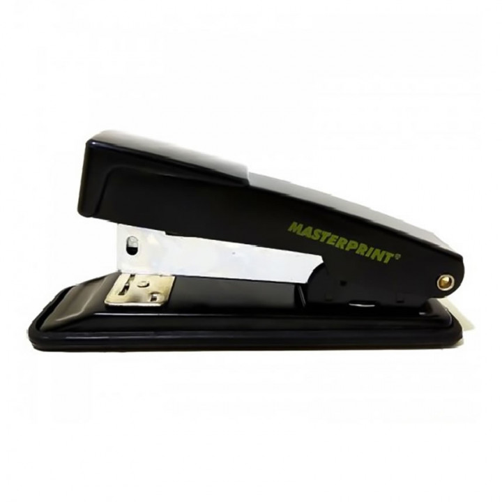 Grampeador Metal Masterprint, 11,5cm, 20 Folhas No Grampo 26/6, Preto - MP 300