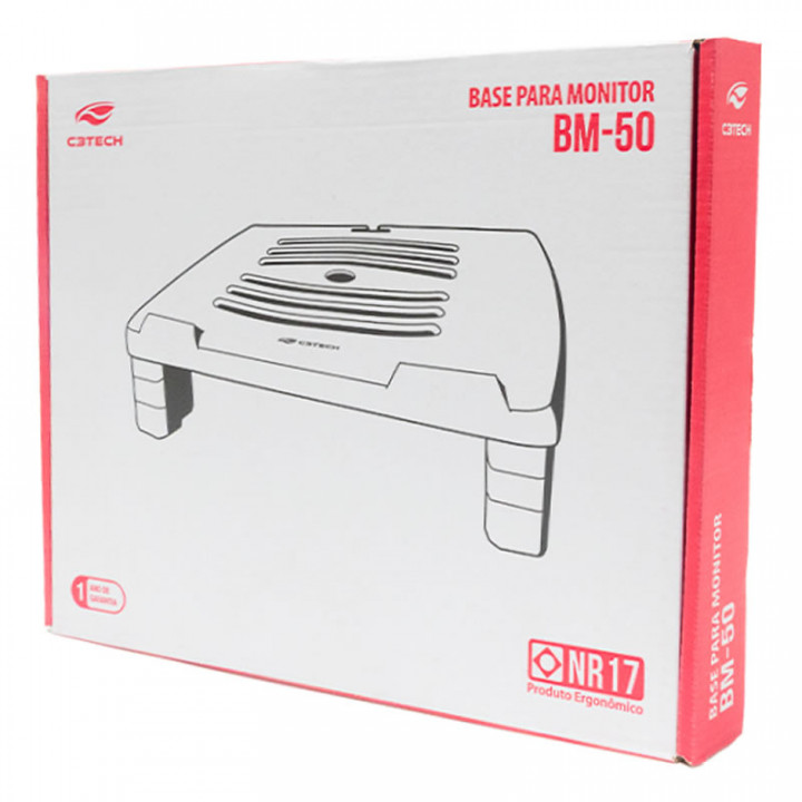 Suporte Para Monitor C3Tech, Preto - BM-50BK
