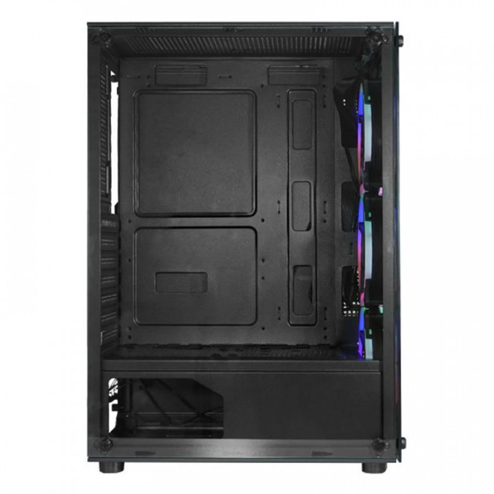 Gabinete Gamer K-Mex CG-30C5, RGB, Lateral em Vidro, 3 Fan Led, Sem Fonte, Preto - CG30C5RH0010CB0X