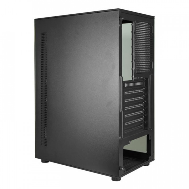 Gabinete Gamer K-Mex CG-30C5, RGB, Lateral em Vidro, 3 Fan Led, Sem Fonte, Preto - CG30C5RH0010CB0X
