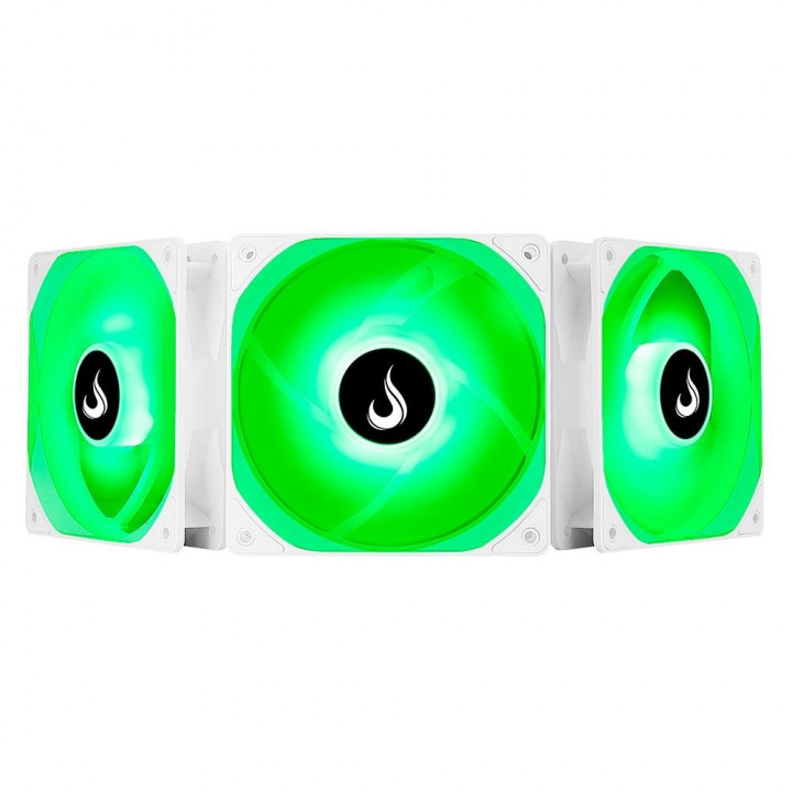 Kit Cooler FAN Rise Mode RGB Frost, 3 Unidades, 120mm, RGB, Branco - RM-CF-02-RGB