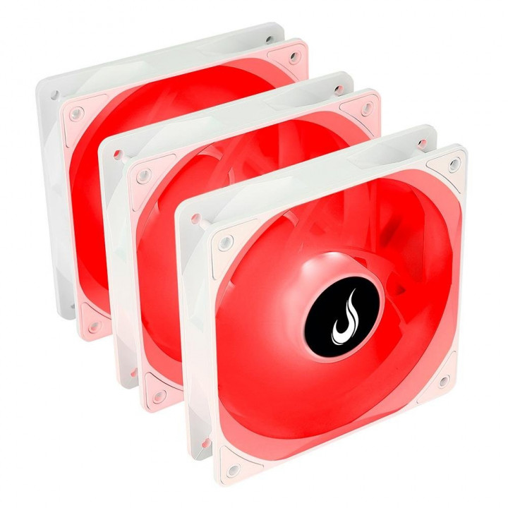 Kit Cooler FAN Rise Mode RGB Frost, 3 Unidades, 120mm, RGB, Branco - RM-CF-02-RGB