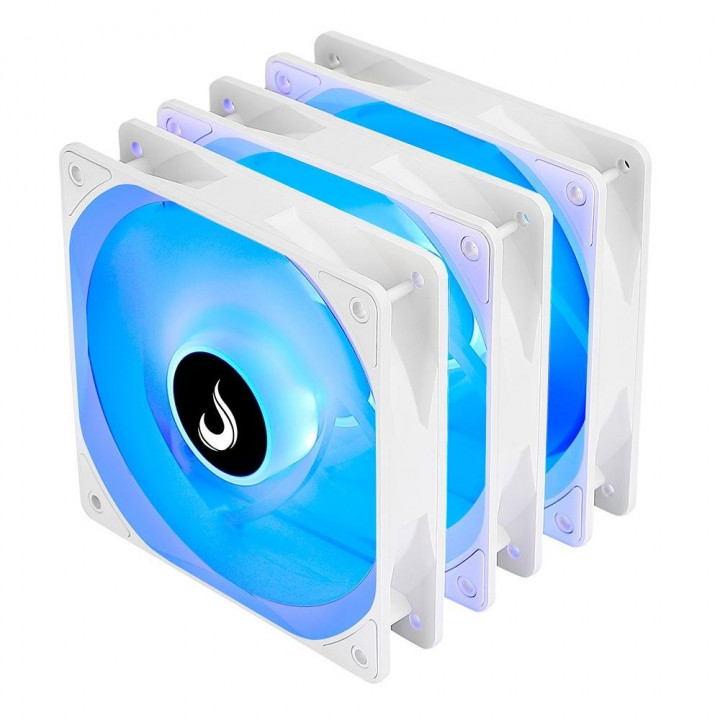 Kit Cooler FAN Rise Mode RGB Frost, 3 Unidades, 120mm, RGB, Branco - RM-CF-02-RGB