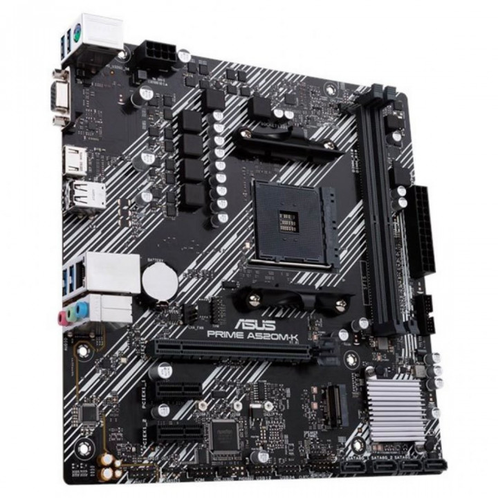 Placa Mãe ASUS Prime A520M-K, Chipset A520, AMD AM4, mATX, DDR4,VGA/HDMI - 90MB1500-M0EAY0