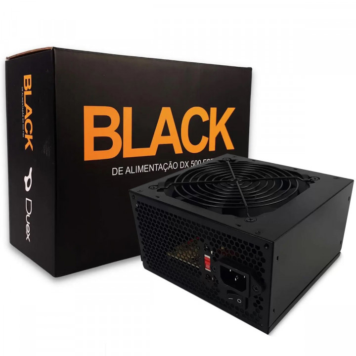 Fonte Duex DX500FSE, 500W,  Preto - DX-500FSE