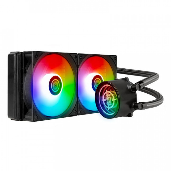 Water Cooler TGT Spartel V2 240, Rainbow, 240mm, Preto - TGT-SPL240-V02