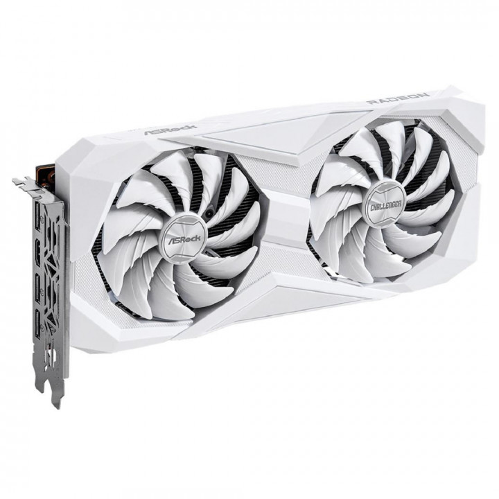 Placa de Vídeo Asrock Radeon RX 6600 Challenger, 8GB, GDDR6, FSR, Ray Tracing, Branco - 90-GA4UZZ-00UANF
