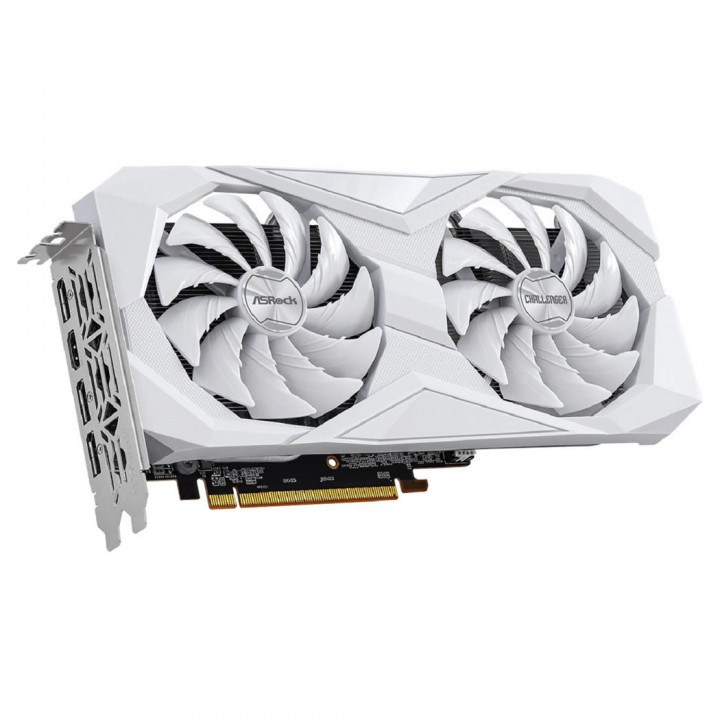 Placa de Vídeo Asrock Radeon RX 6600 Challenger, 8GB, GDDR6, FSR, Ray Tracing, Branco - 90-GA4UZZ-00UANF