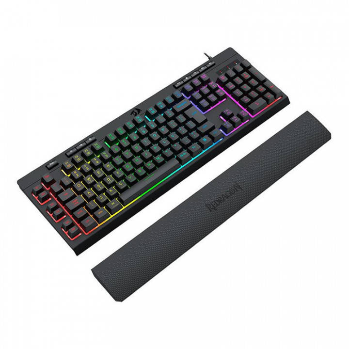 Teclado Gamer Redragon Shiva, RGB, Membrana, ABNT2, Preto - K512RGB V2
