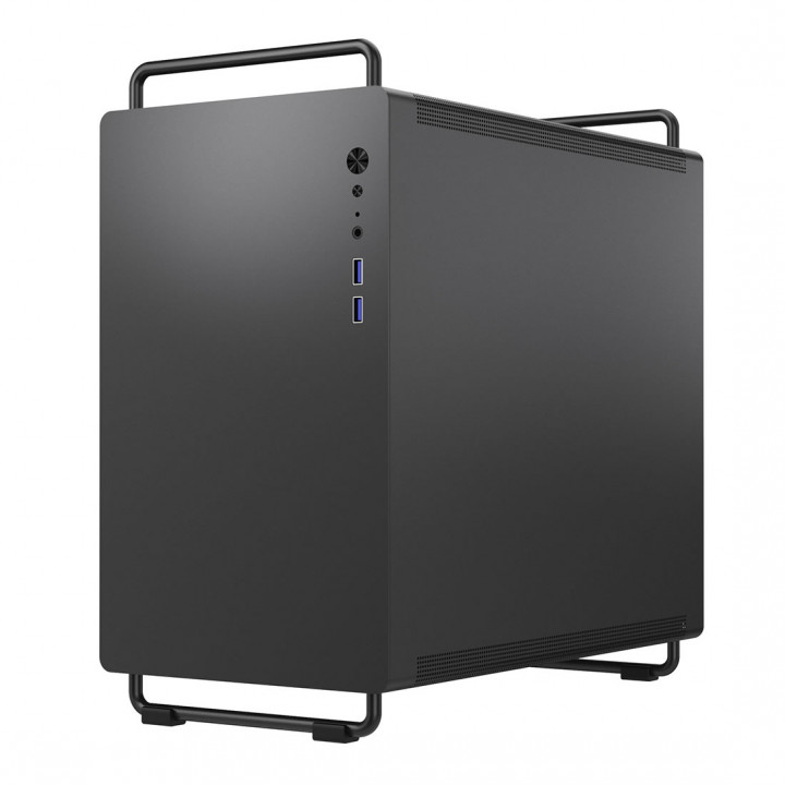 Gabinete Gamer Bluecase Tiny PRO, mATX, Lateral Vidro, USB 3.0, 5 Fans ARGB, Sem Fonte, Preto - BG-056B TINY PRO