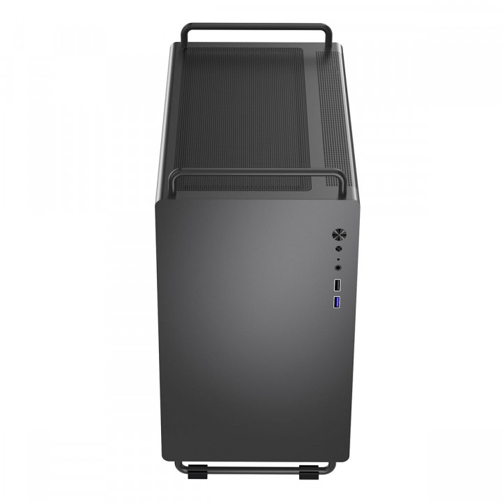 Gabinete Gamer Bluecase Tiny PRO, mATX, Lateral Vidro, USB 3.0, 5 Fans ARGB, Sem Fonte, Preto - BG-056B TINY PRO