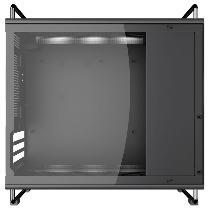 Gabinete Gamer Bluecase Tiny, mATX, Lateral Vidro, USB 3.0, Sem Fan, Sem Fonte, Cinza - BG-056G