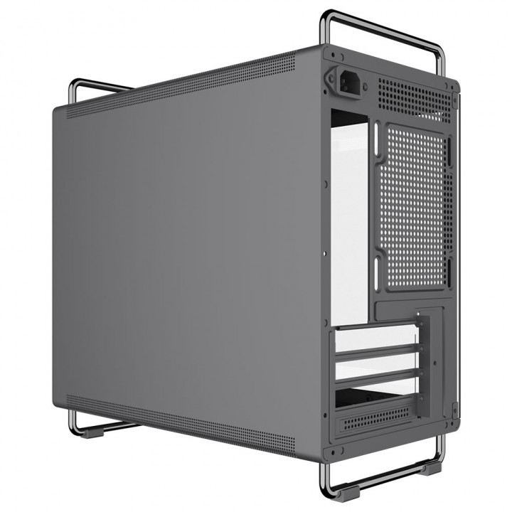 Gabinete Gamer Bluecase Tiny, mATX, Lateral Vidro, USB 3.0, Sem Fan, Sem Fonte, Cinza - BG-056G