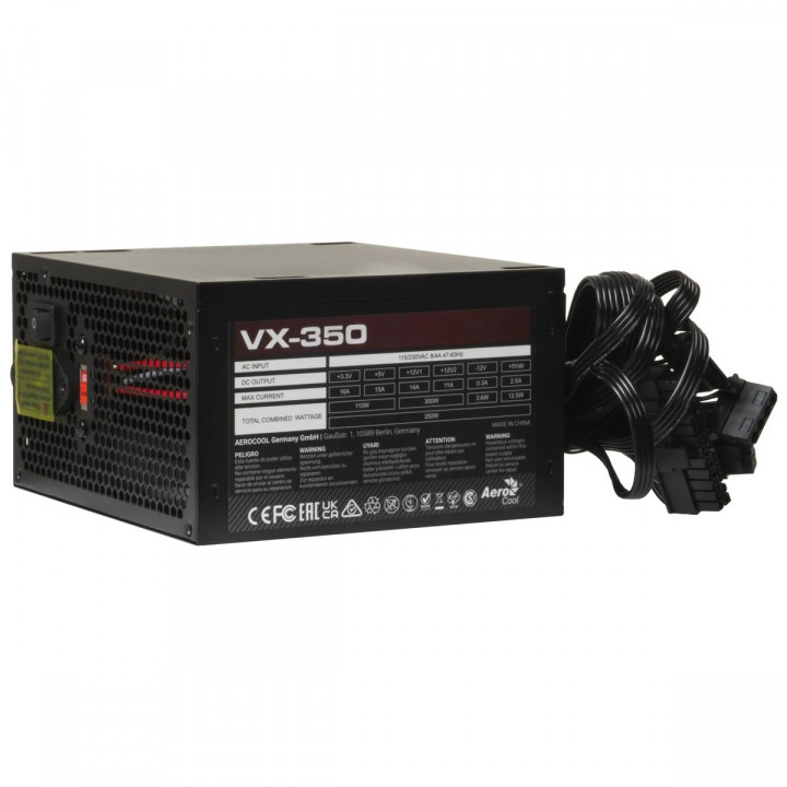 Fonte Aerocool Stealth VX-350, 350W, Preto - VX-350 (86367)