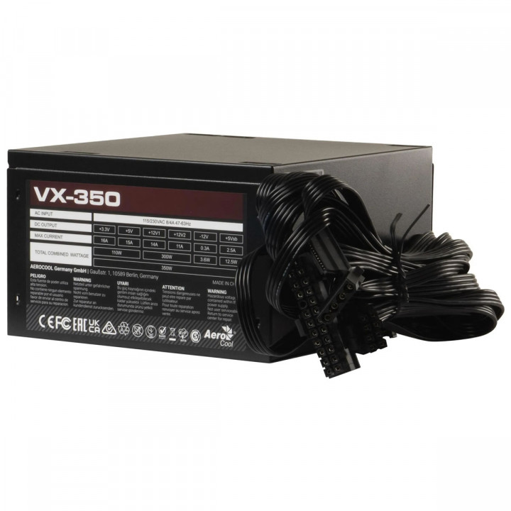 Fonte Aerocool Stealth VX-350, 350W, Preto - VX-350 (86367)
