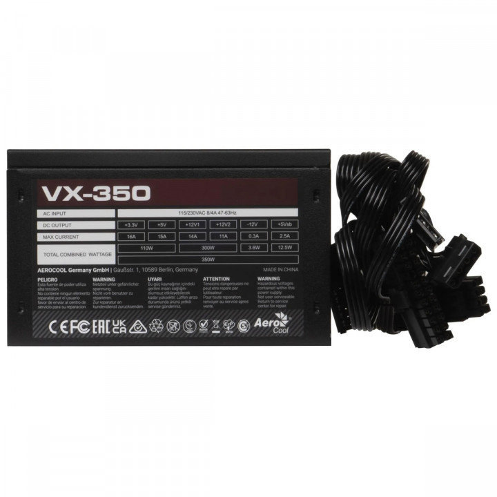 Fonte Aerocool Stealth VX-350, 350W, Preto - VX-350 (86367)