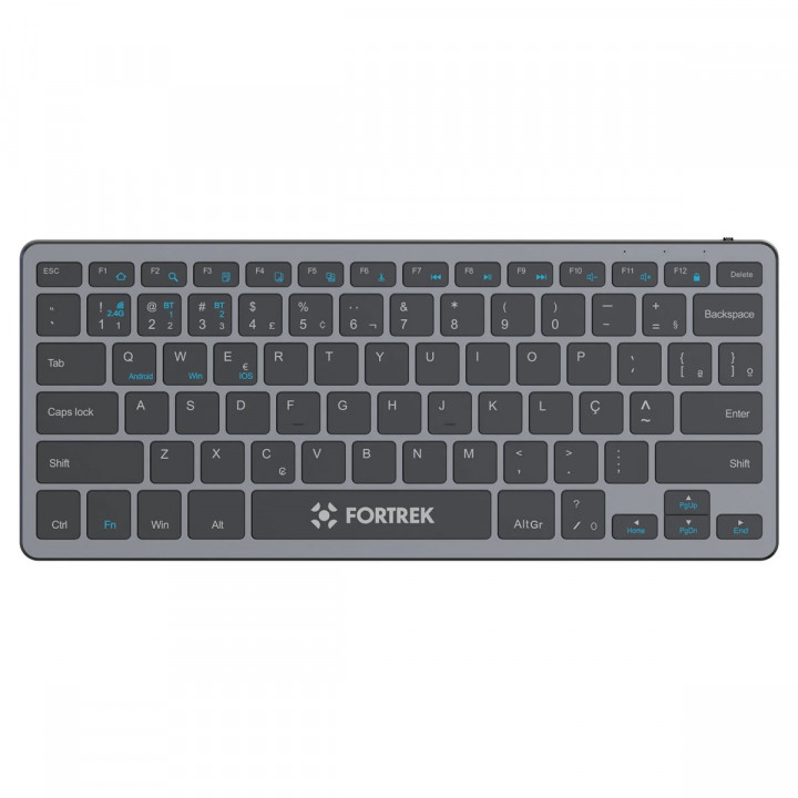 Teclado Office Fortrek KB11 Compact, Bluetooth, Preto - 84454