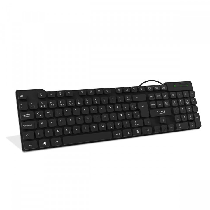 Teclado TCN, USB 2.0, ABNT2, Slim, Preto - TCN950 2