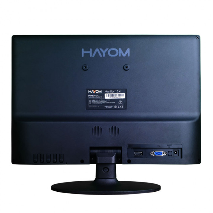 Monitor Hayom 15.4" LED, 5ms, 60Hz, VGA/HDMI, Preto - MO6006