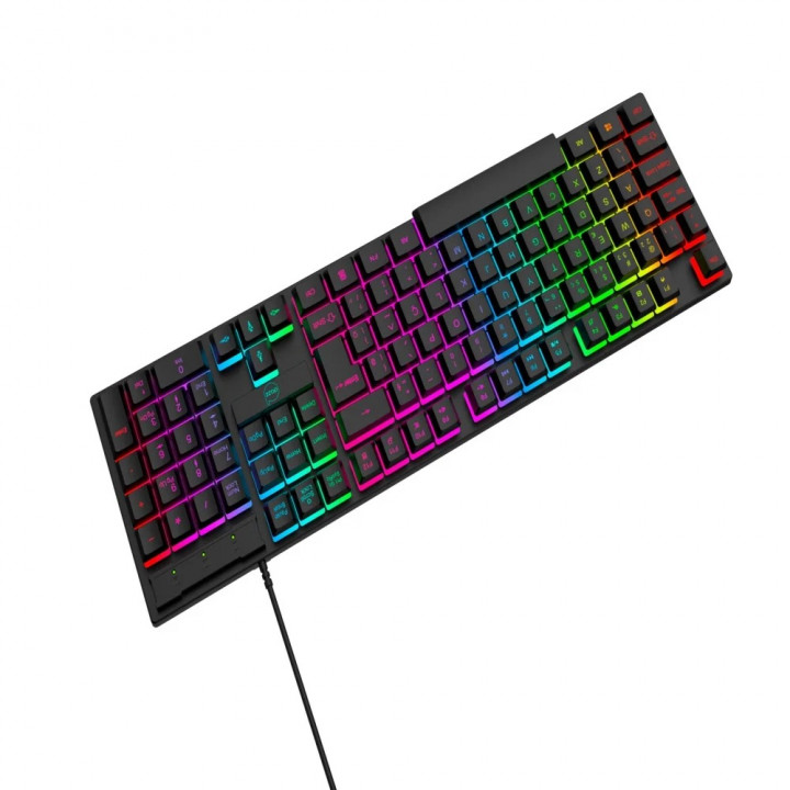 Teclado Gamer Dazz GTE1000 Rainbow, Anti Ghosting, ABNT2, USB, Preto - 62000177