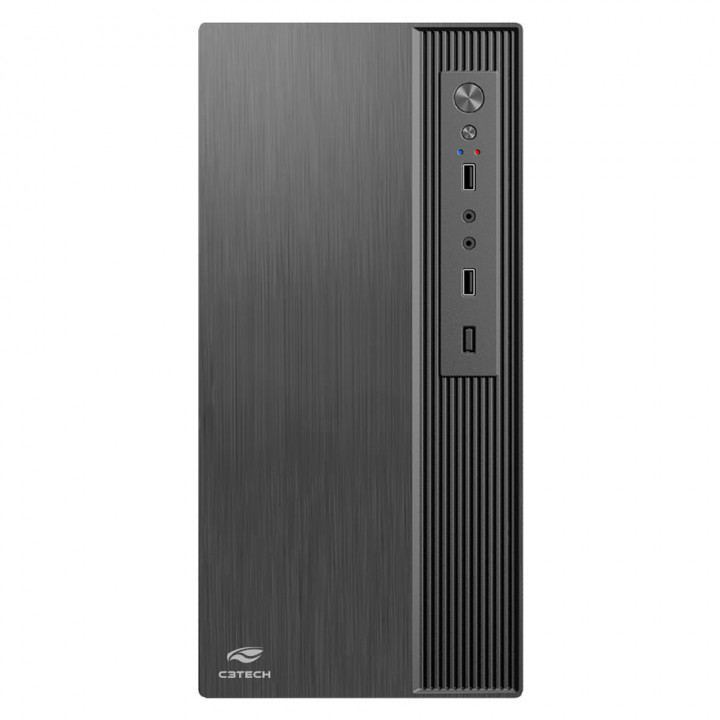 Gabinete C3Tech ATX, Com Fonte 200W, Preto - MT-37BK