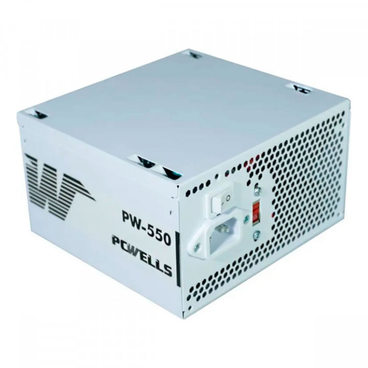 Fonte Gamer PCwells PW-550, 400W, Pcwells, ATX, Branco - PW550ESG0010B0X