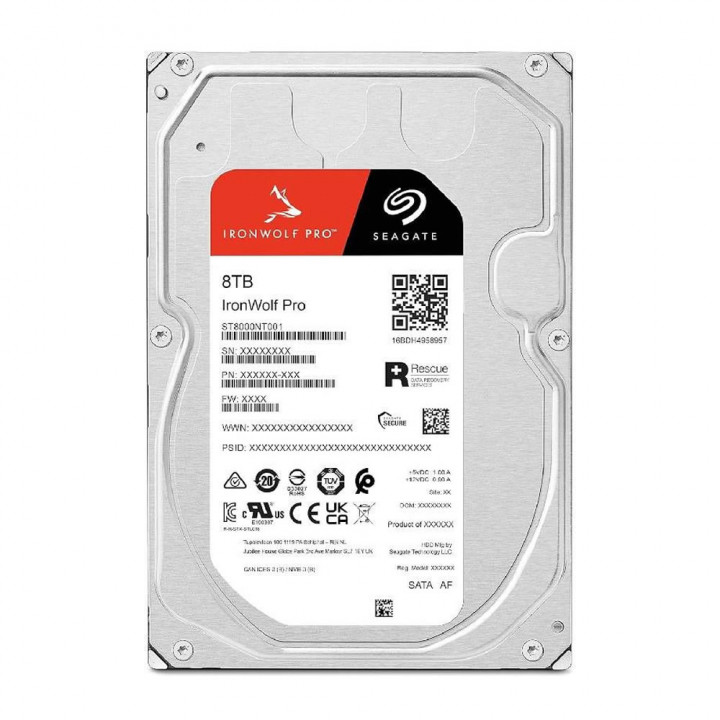 HD SEAGATE IRONWOLF PRO, 8TB, 3.5", SATA - ST8000NT001