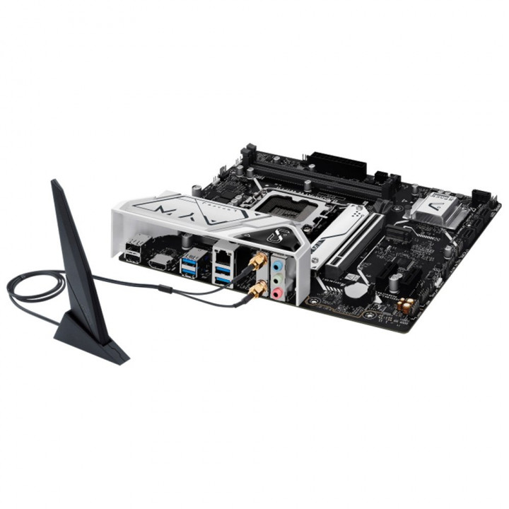 Placa Mãe ASUS B760M-AYW WIFI II, Intel LGA 1700, mATX, DDR5, Wi-fi 6, Bluetooth, Preto - 90MB1MH0-M0EAY0