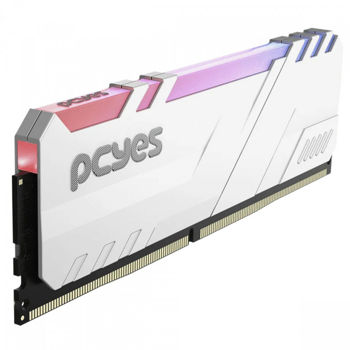 Memória Gamer PCYes, RGB, 8GB, 3200MHz, DDR4, Branco - PM083200D4WR