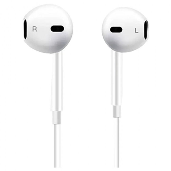 Fone de Ouvido Com Fio H´Maston, Branco - EJ-39