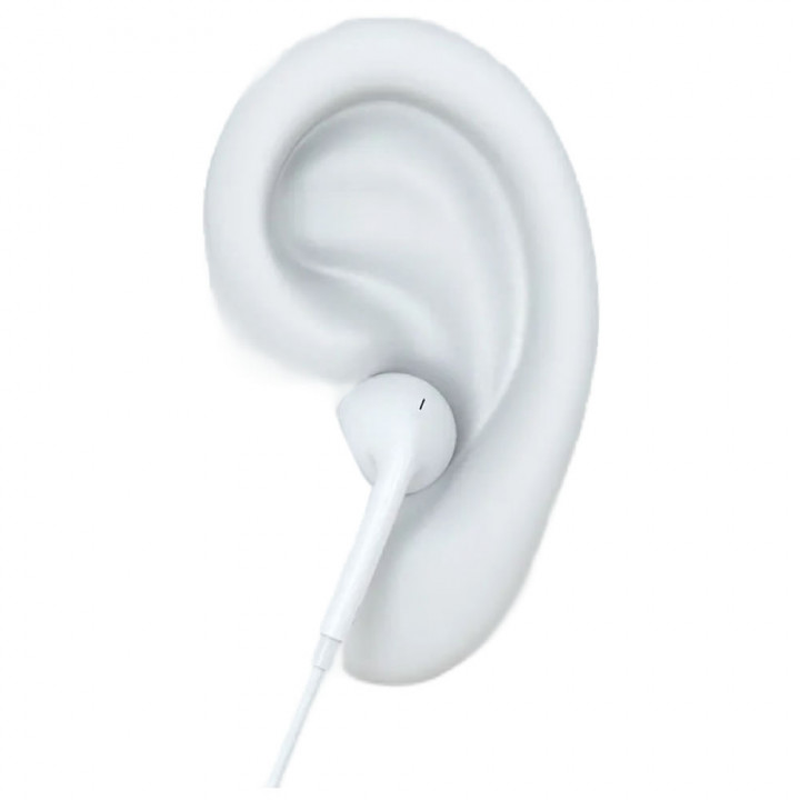 Fone de Ouvido Com Fio H´Maston, Branco - EJ-39