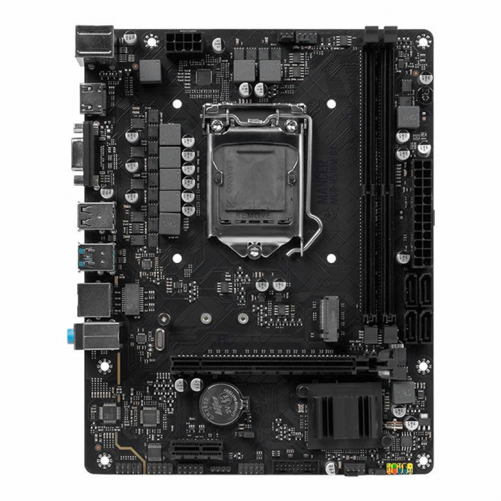 Placa Mãe Mancer H510M-DX, Chipset H510, Intel LGA 1200, DDR4, M.2 NVME, mATX, USB 3.0, VGA/HDMI - MCR-H510M-DX