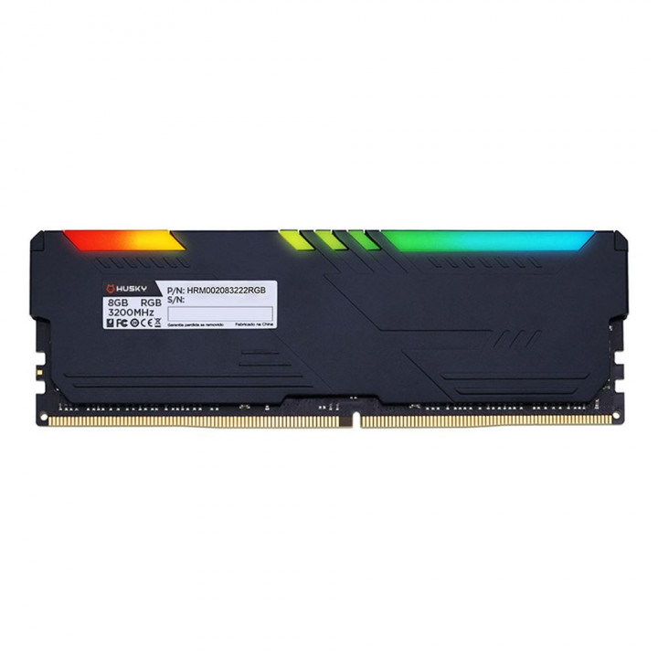Memória Husky Impulse, RGB, 8GB, 3200MHz, DDR4, CL22, Preto - HRM002083222RGB