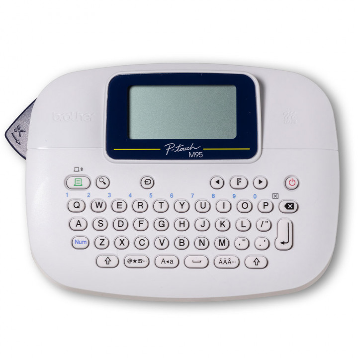 Rotulador Eletrônico Etiquetadora Portátil Brother, Com 3 Fitas, Branco - PT-M95WTBP