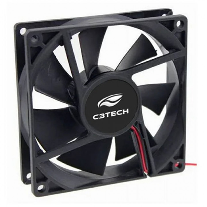 Cooler FAN C3Tech Storm, 120mm, Silencioso, Preto - F7-100BK