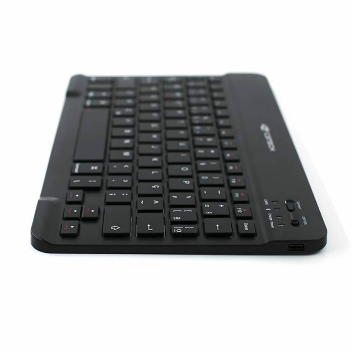 Teclado Mini C3Tech, Sem Fio, Bluetooth, Multimídia, Preto - K-BT40BK