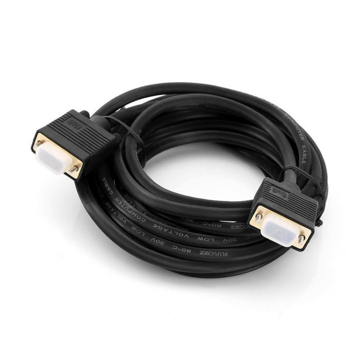 Cabo VGA 5 Metros PlusCable, Com Filtro, Preto - PC-MON5002