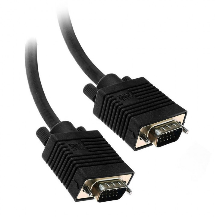 Cabo VGA 5 Metros PlusCable, Com Filtro, Preto - PC-MON5002