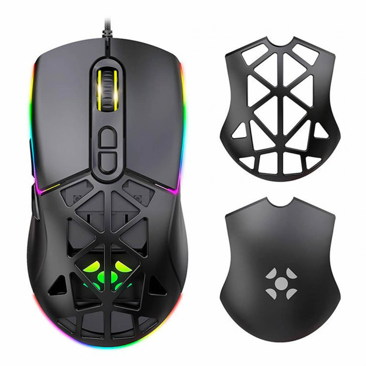 Mouse Gamer Fortrek Striker, RGB, 12800 DPI, 7 Botões, Preto - 85978